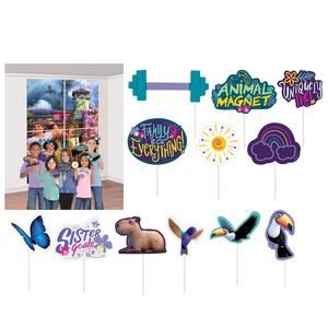 Disney Encanto Celebration Scene Setter Wall Decoration Kit Backdrop With Props